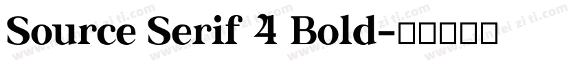 Source Serif 4 Bold字体转换